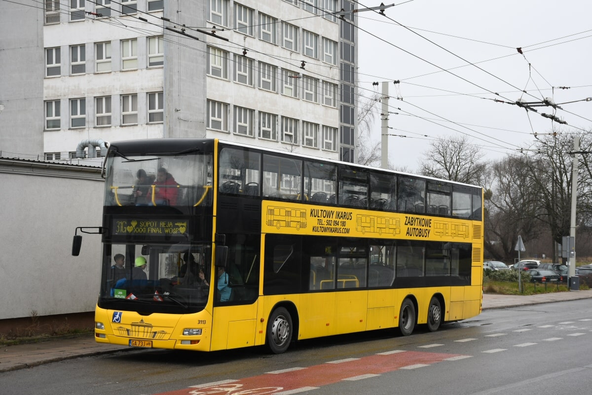 Piętrowy autobus , którym będzie można przejechać się 23 września br.