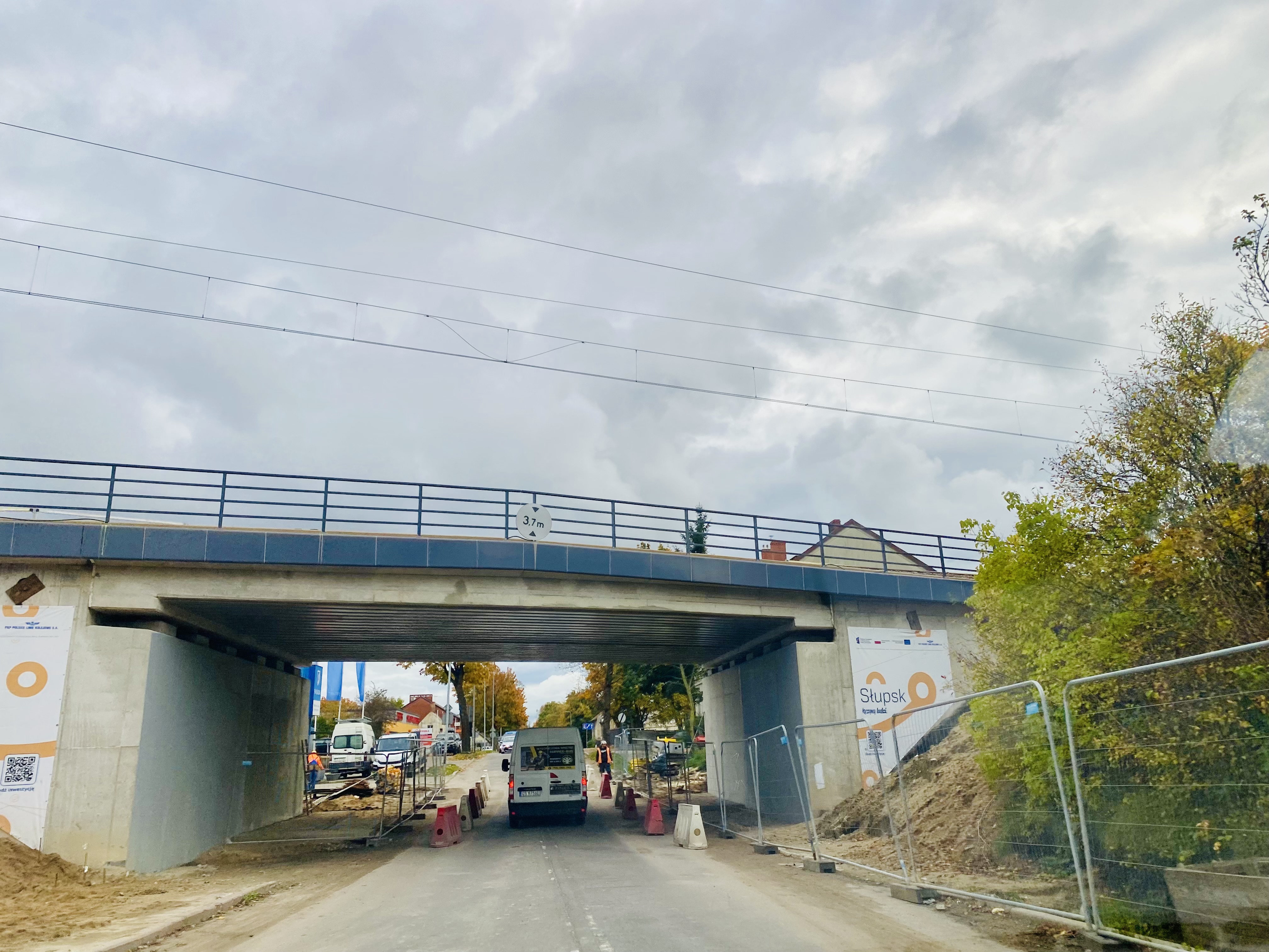 przebudowywany wiadukt kolejowy na ul. bałtyckiej