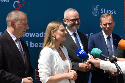 Konferencja prasowa - Jacek Maniszewski, Marta Makuch, Fabrice Filliez, Zbigniew Konwiński.JPG