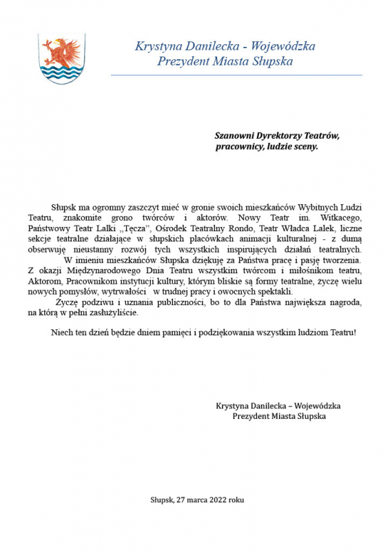 treść jak w tekście życzenia