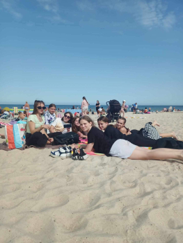 Uczestnicy Półkolonii na plaży