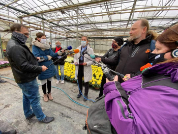 Konferencja Prasowa w gospodarstwie ogrodniczym