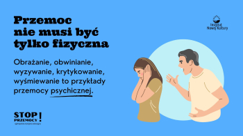 Plakat kampani STOP PRZEMOCY