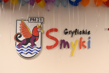 Logo przedszkola "Gryfickie Smyki" .