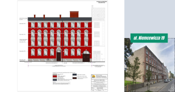 Projekt budynku przy ul. Niemcewicza