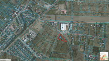 Mapka z zaznaczoną działką przy ul. Malinowej w Słupsku