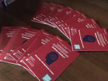 Broszury informacyjne na temat projektu "Lepsza Przyszłość".