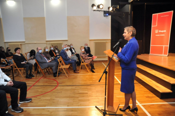 Wystąpienie Pani Krystyny Danileckiej-Wojewódzkiej, Prezydentki Miasta Słupska podczas Festiwalu Nauki E(x)plory