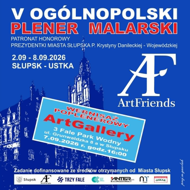 Plakat dot. pleneru malarskiego i wernisażu - opis w treści artykułu
