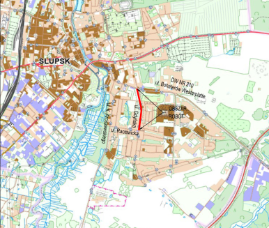 mapka prezentująca zamknięce ulicy Szarych Szeregów