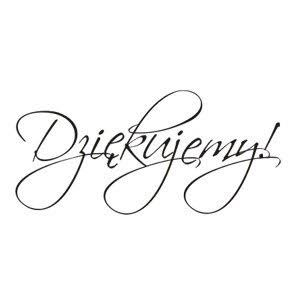 Napis dziękujemy