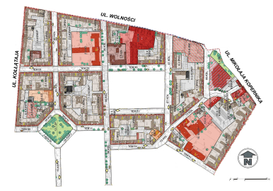 schemat miejscowego planu zagospodarowania przestrzennego "Mickiewicza"