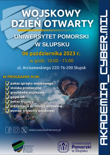 Na zdjęciu widzimy plakat z treścią jak w artykule. Grafika - żołnierz z bronią.