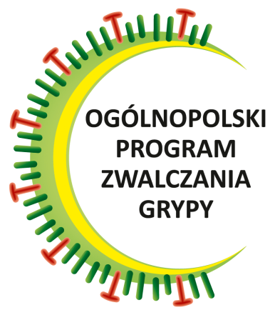 Grafika przedstawia logo ogólnopolskiego programu zwalczania grypy.