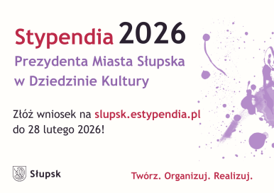 grafika abstrakcyjna z informacja o naborze stypendium do 28 lutego 2026
