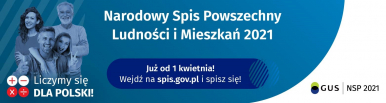 Na zdjęciu widzimy grafikę zachęcającą do uczestnictwa w spisie powszechnym na stronie spis.gov.pl