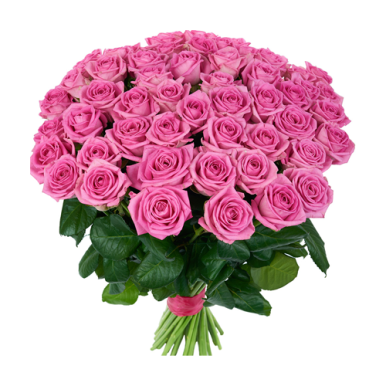 Zdjęcie przedstawia bukiet różowych róż