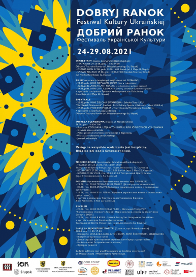 plakat ze scenariuszem wydarzeń obchodów Festiwalu Kultury Ukraińskiej