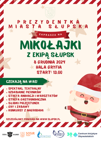 plakat Mikołajek 2024 - świąteczne grafiki, opis wydarzenia