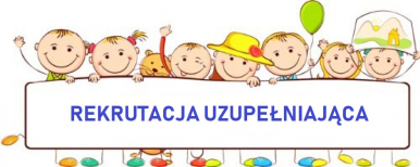 dzieci trzymające napis rekrutacja uzupełaniająca