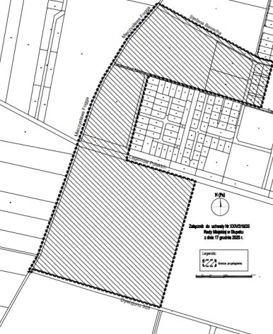 granica przystąpienia do miejscowego planu zagospodarowania przestrzennego "Fogga"