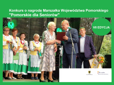 na zdjęciu widzimy Plakat "Pomorskie dla Seniorów"