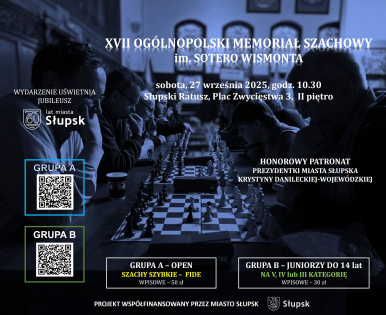 Plakat turnieju z najważniejszymi informacjami.