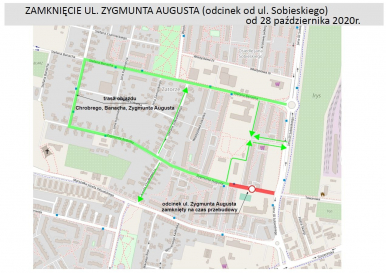 mapa - ul. Zygmunta Augusta