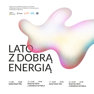 Plakat z informacją o wydarzeniu Lato z dobra energią.