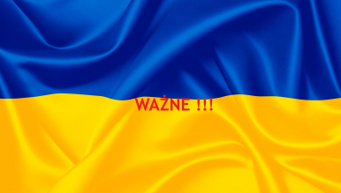 Zdjęcie przedstawia flagę Ukrainy z czerwonym napisem "Ważne!!!". Fot. pixabay.