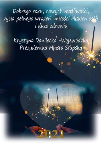 Życzenia noworoczne od Prezydentki Miasta Słupska
