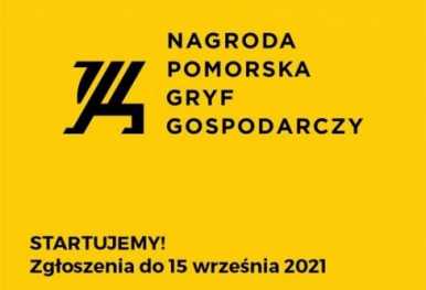 logo konkursu czarny napis na żółtym tle