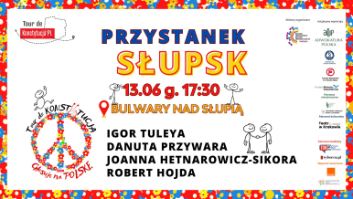 Plakat wydarzenia - Tour de Konstytucja - treść jak w artykule