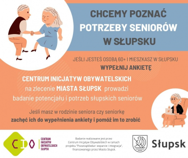 pomarańczowo niebieski plakat