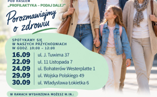 Na zdjęciu plakat z informacją o wydarzeniu
