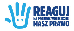 Logo Reaguj na przemoc wobec dzieci.
