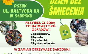 plakat z okazji dnia bez śmiecenia