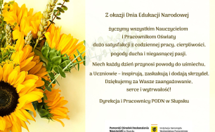 Życzenia z okazji Dnia Edukacji Narodowej od PODN
