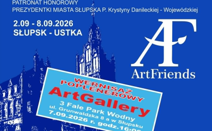 Plakat dot. pleneru malarskiego i wernisażu - opis w treści artykułu