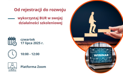 Webinar „Od rejestracji do rozwoju – wykorzystaj BUR w swojej działalności szkoleniowej”
