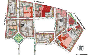 schemat miejscowego planu zagospodarowania przestrzennego "Mickiewicza"