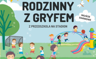 Plakat imprezy - małe dzieci grające w piłkę!