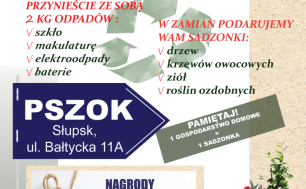 Plakat zapraszający na "Dzień bez śmiecenia"