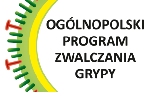 Grafika przedstawia logo ogólnopolskiego programu zwalczania grypy.