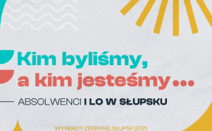 plakat wydarzenia  żółta grafika słońca napisy Kim byliśmy, a kim jesteśmy...