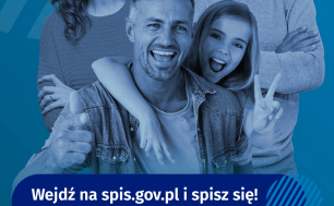 Plakat Głównego Urzędu Statystycznego i Narodowego Spisu Powszechnego 2021