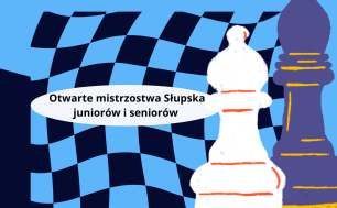 plakat informacyjny z grafiką szachową jak w tekście artykułu