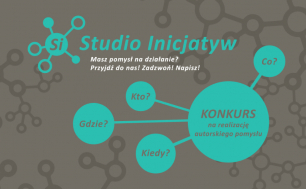 plakat zapraszający do Studia Inicjatw