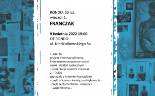 plakat wydarzenia Rondo 50. lat wieczór 1. Franczak