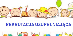 dzieci trzymające napis rekrutacja uzupełaniająca